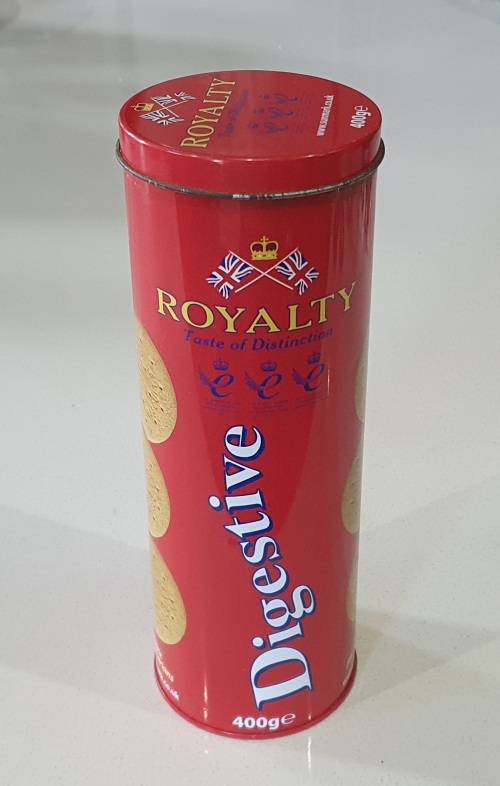 ROYALTY Digestive tin as per photos
