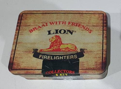 LION Firelighters tin as per photos