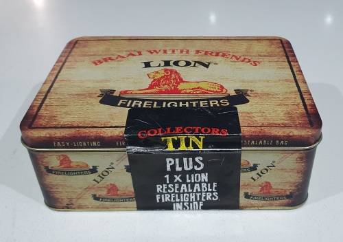 LION Firelighters tin as per photos