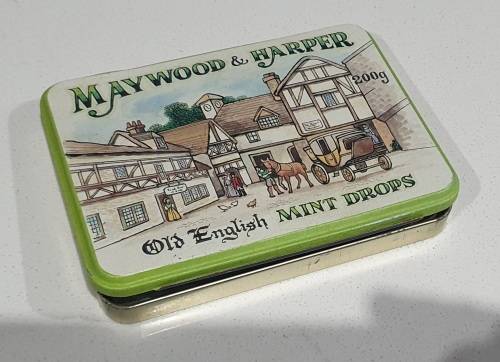 MAYWOOD & HARPER English mint drops tin as per photos