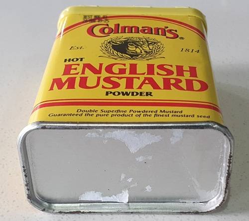 COLMAN`S English mustard tin as per photos