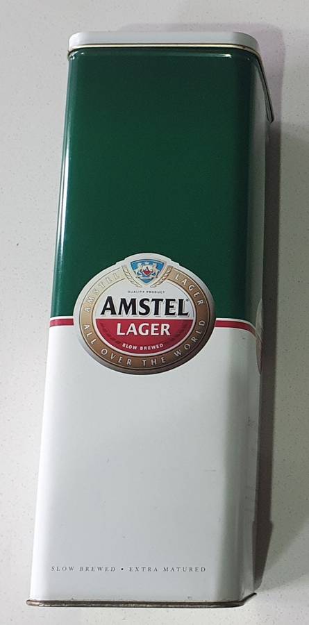 AMSTEL LAGER tin as per photos