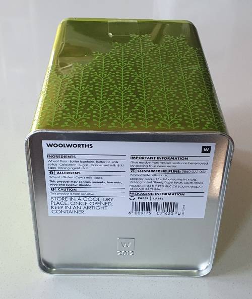 3 Woolworths tins as per photos