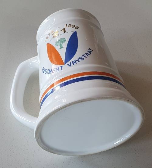 REGIMENT VRYSTAAT 1996 beer mug as per photos