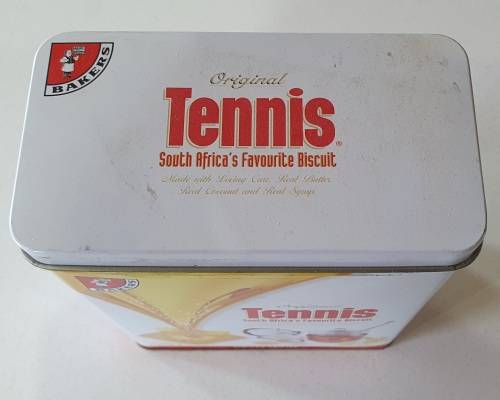 BAKERS Tennis biscuit tin as per photos