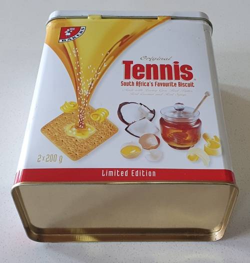 BAKERS Tennis biscuit tin as per photos