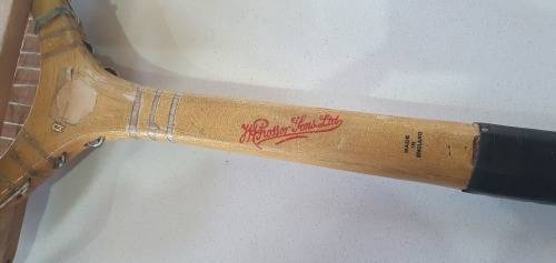 Vintage wooden tennis racket as per photos