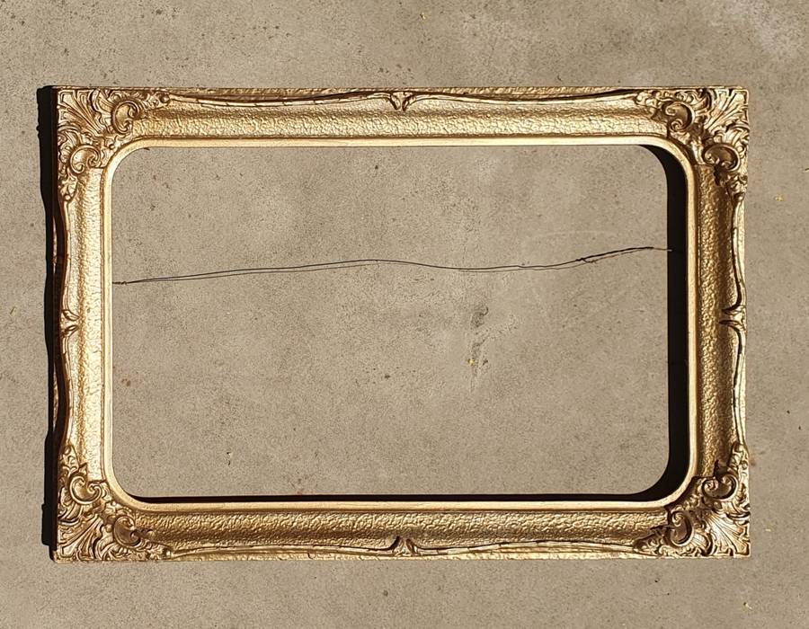 Vintage wooden frame, ideal for a mirror - as per photos