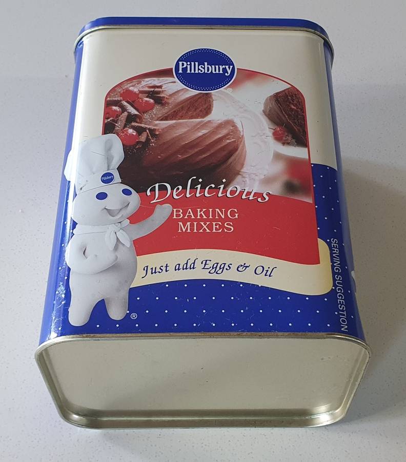 PILLSBURY Baking mix tin as per photos