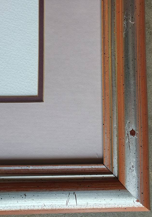 Framed watercolour painting by Malachi Smith as per photo