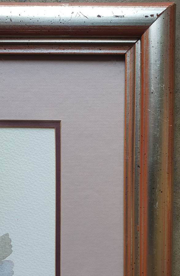 Framed watercolour painting by Malachi Smith as per photo
