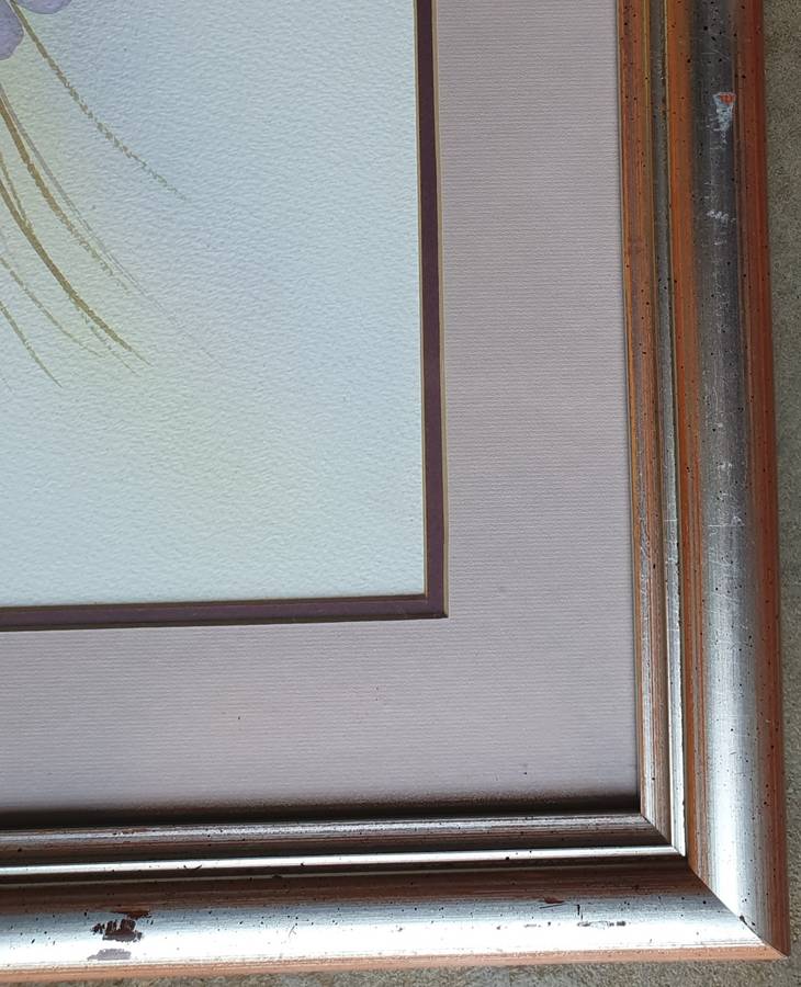 Framed watercolour painting by Malachi Smith as per photo