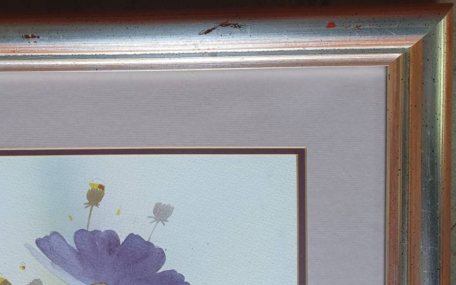 Framed watercolour painting by Malachi Smith as per photo