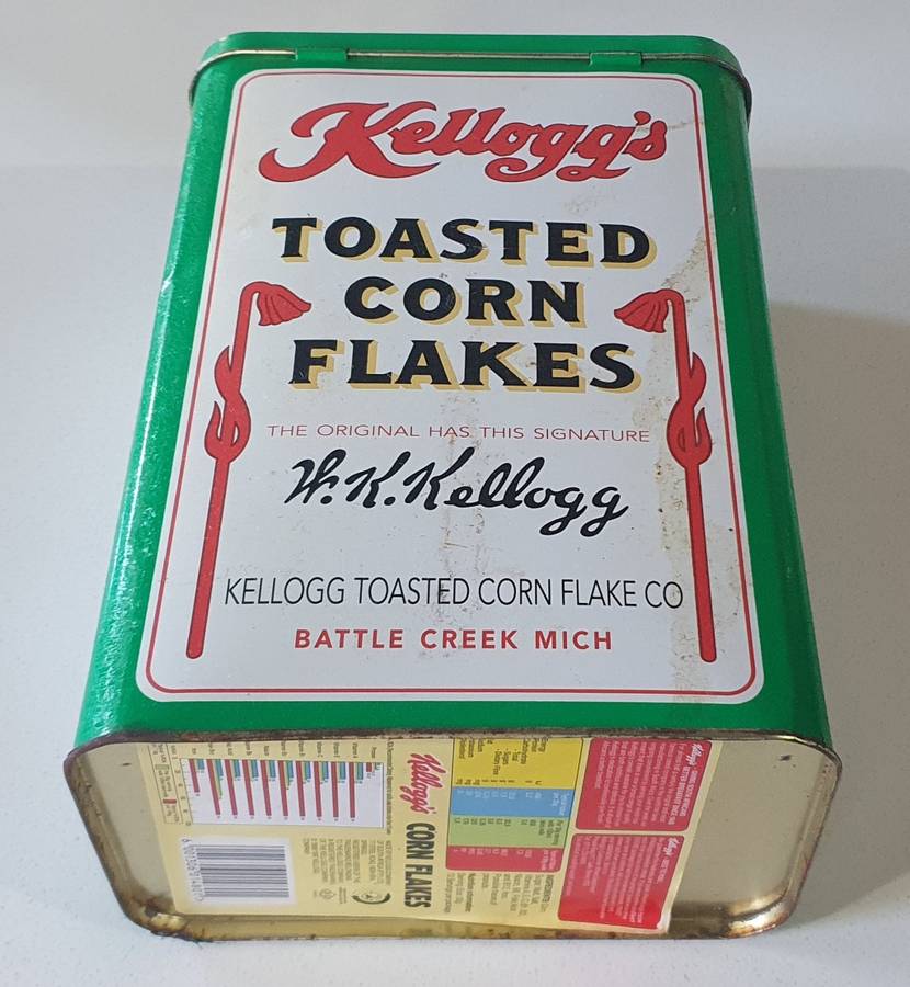 KELLOGG`S tin as per photos