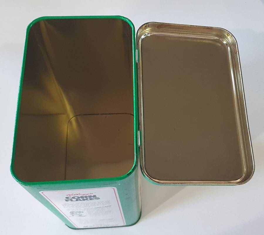 KELLOGG`S tin as per photos