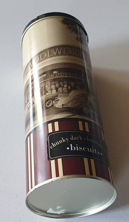 Woolworths tin as per photos