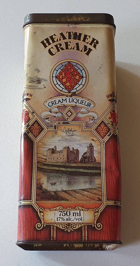Heather Cream Liqueur tin as per photos