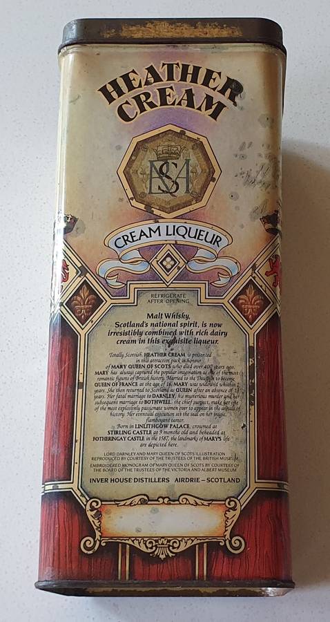 Heather Cream Liqueur tin as per photos