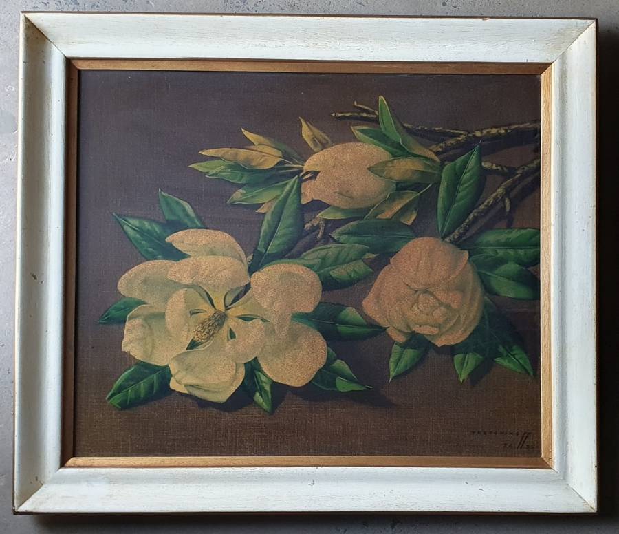 Framed vintage TRETCHIKOFF print as per photos