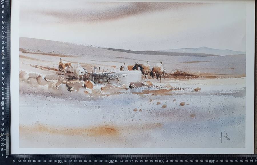 Print of a painting by HULLEY as per photo