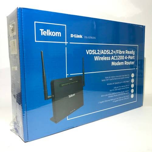 Telkom D-Link Fibre Ready Wireless Modem Router - Factory Sealed