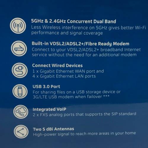 Telkom D-Link Fibre Ready Wireless Modem Router - Factory Sealed