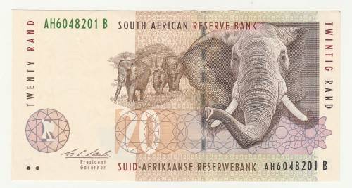 1993 South Africa CL Stals Type 9, Second Issue R20