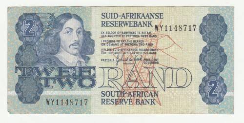 1989 South Africa Type 11 GPC de Kock Third Issue Replacement "WY1148717"