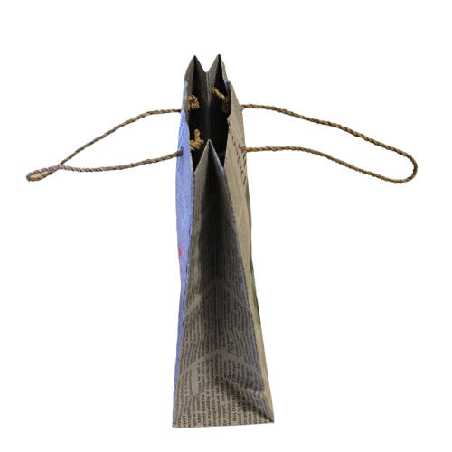 [19 x AVAILABLE] 50 Pack Upcycled Newspaper Gift Bags Handmade in Italy, Small 190x 160x 65mm