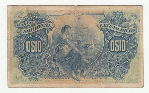 1914 Portuguese Administration, Bank of Ultramarino 10 Centavos