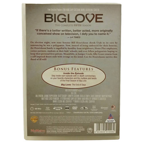 Big Love - The Complete Fifth Season DVD