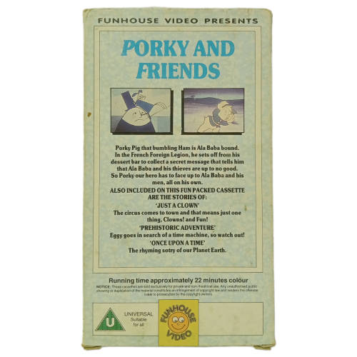 Porky and Friends, Compact VHS