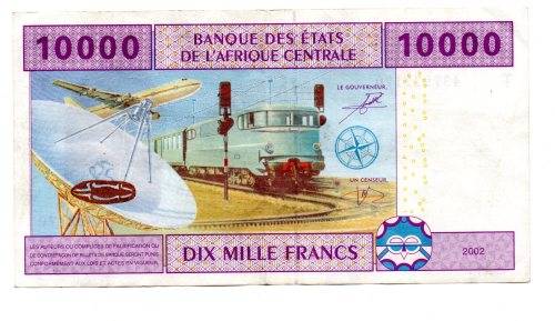 2002 Republic of Congo 10 000 Francs
