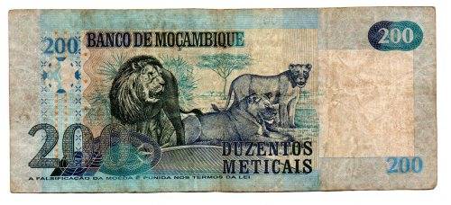 2006 Mozambique 200 Meticais Pick#146a