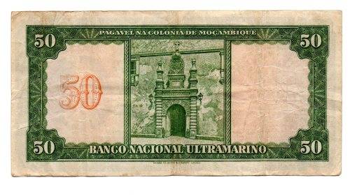 1950 Mozambique 50 Escudos, Pick#102