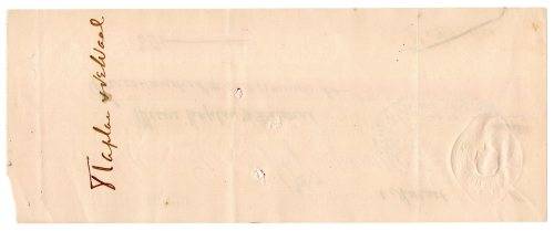 1911 African Banking Corporation Limited Cheque Oudtshoorn, 301 Pounds, equivalent to £45,210 in tod
