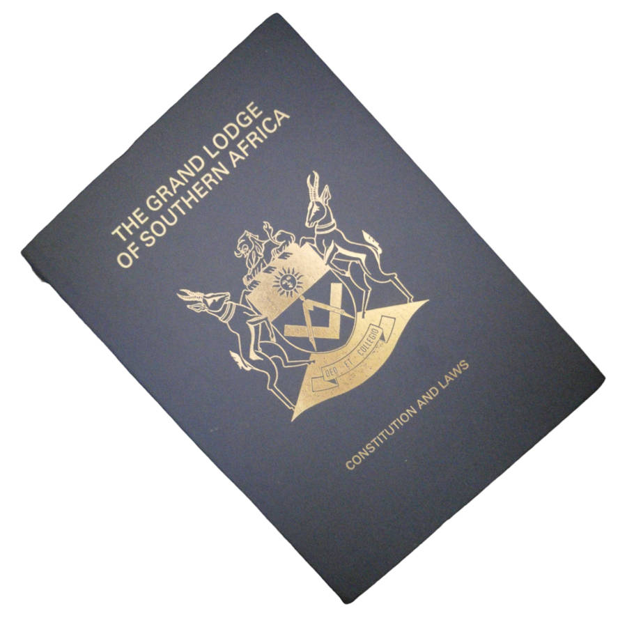 1978 The Grand Lodge Of Southern Africa- Consitution And Laws Hardcover w/o Dustjacket