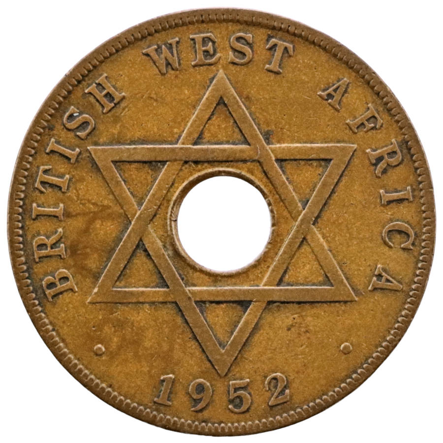 1952 British West Africa 1 Penny KM#30a