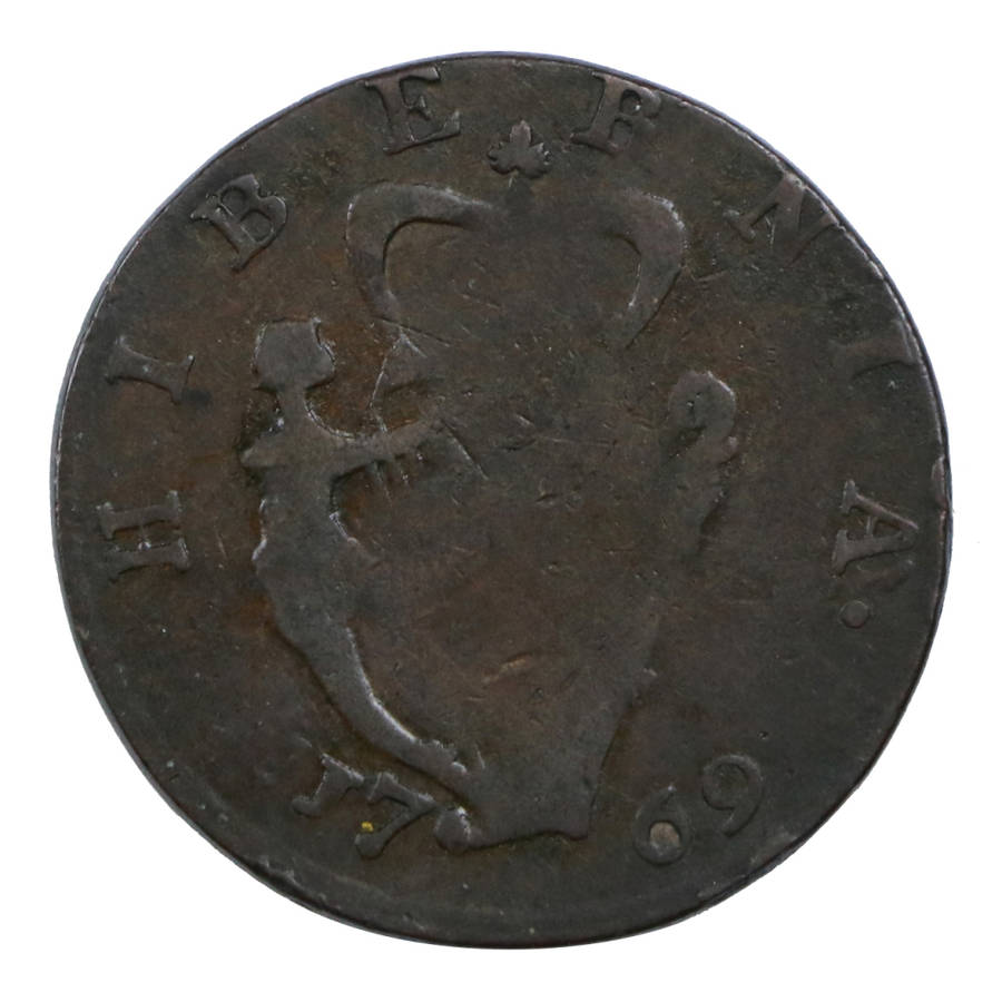 1769 Ireland George iii Half Penny - Short bust