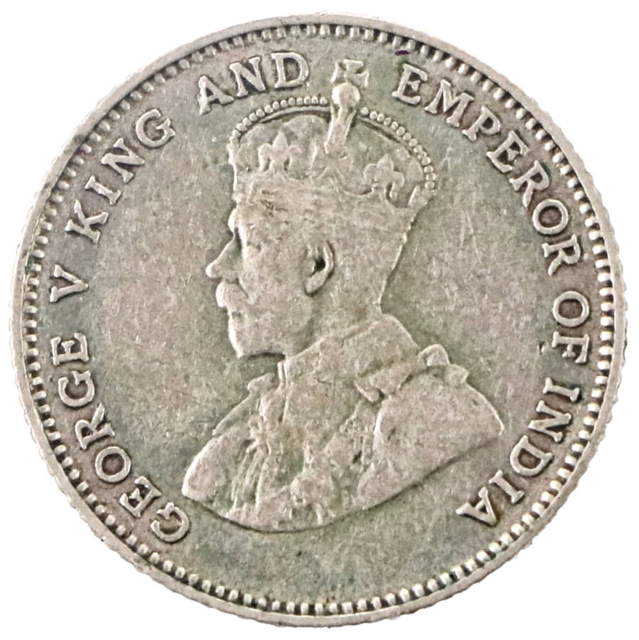 1927 Straits Settlements (British Malaysia) 10 Cent .600 Silver KM#29b