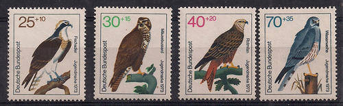 German Fed Rep. 1973 Mint of youth welfare birds of prey