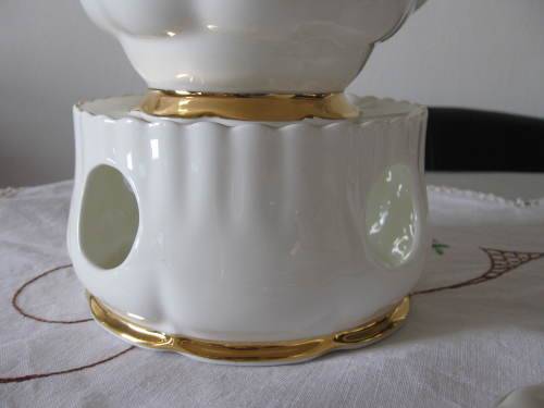 Royal Albert Val d' Or Coffee Pot with Creamer set and Coffee pot/Teapot Warmer