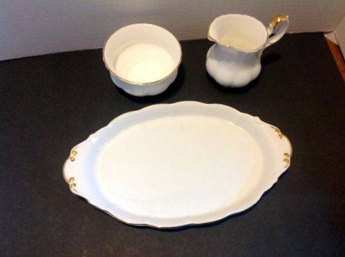 Royal Albert Val d' Or Coffee Pot with Creamer set and Coffee pot/Teapot Warmer