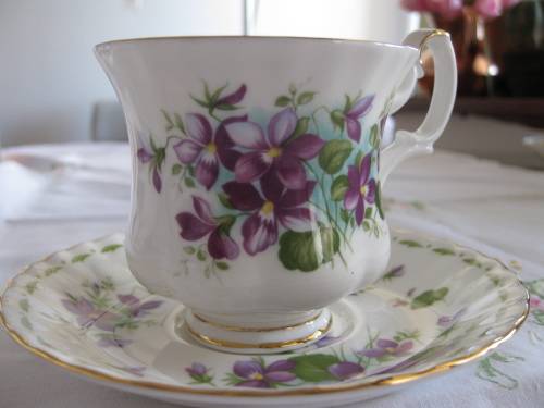 Royal Albert Flower of the Month February Coffee Duo