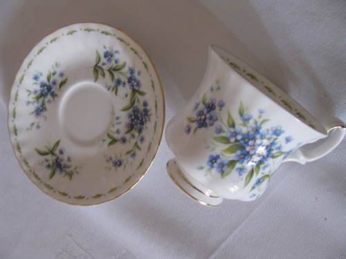 Royal Albert Flower of the Month July Coffee Duo