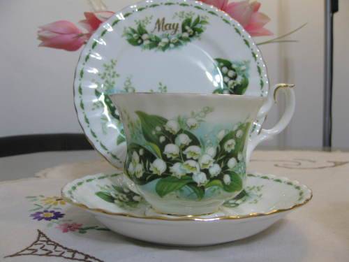 Royal Albert Flower of the Month May Tea trio