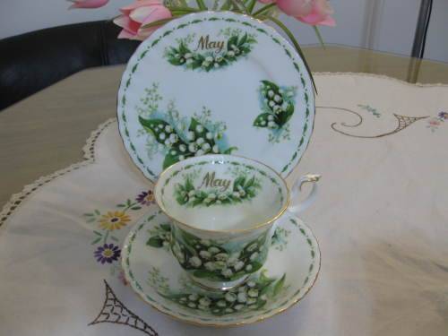 Royal Albert Flower of the Month May Tea trio