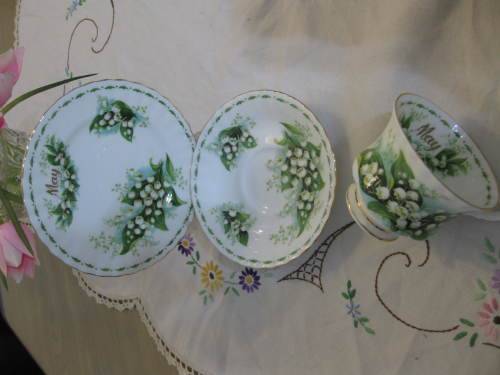 Royal Albert Flower of the Month May Tea trio