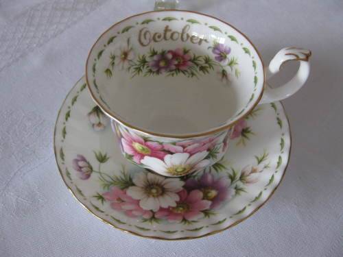 Royal Albert Flower of the month October Tea duo