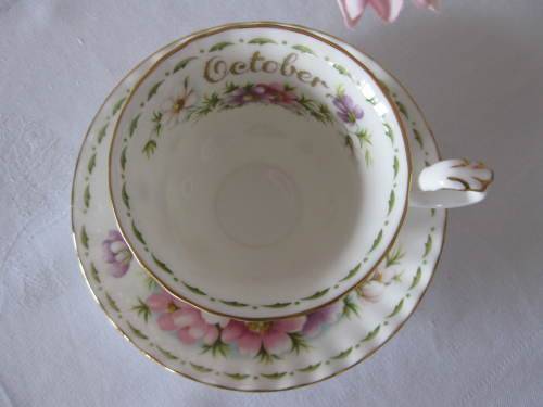 Royal Albert Flower of the month October Tea duo
